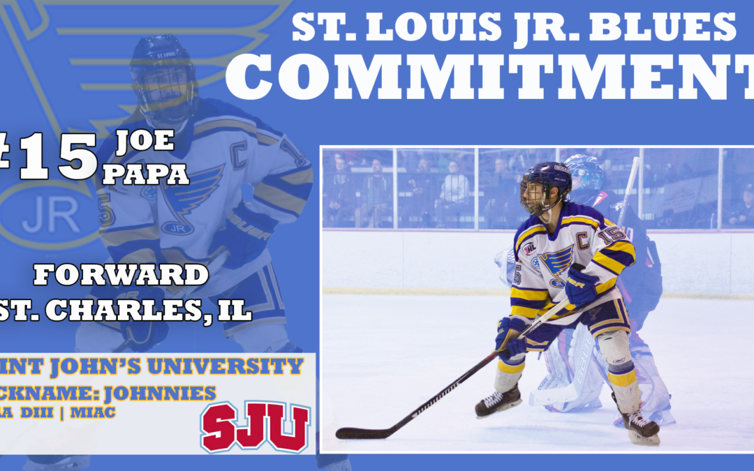 JR. BLUES’ PAPA MAKES NCAA COMMITMENT