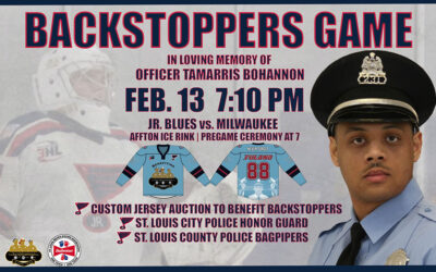 JR. BLUES TO HOST BACKSTOPPERS GAME FEB. 13