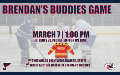 JR. BLUES TO HOST BRENDAN’S BUDDIES GAME MARCH 7