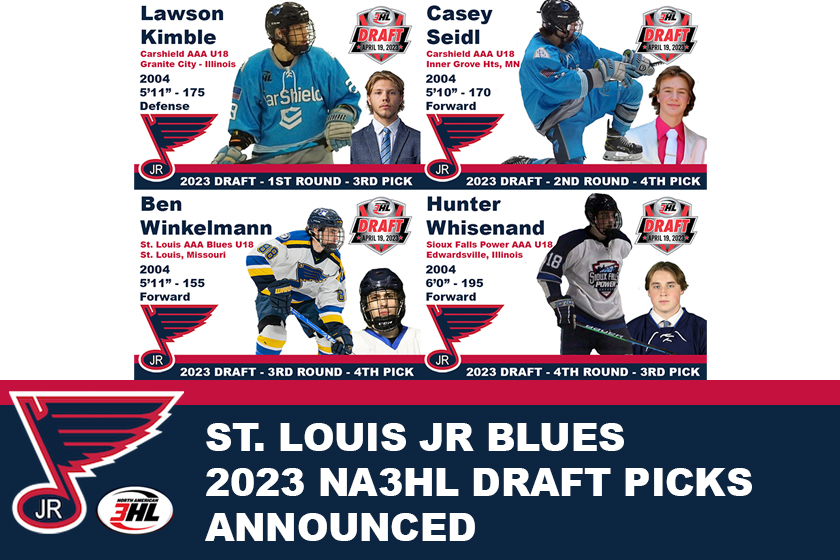 St. Louis Jr. Blues - 2023 NA3HL Draft PickS Announced